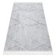 covor SEVILLA Z791C mozaik Gri  franjuri albe Berber shaggy 120x170 cm