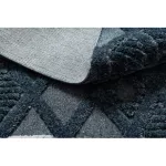 Covor SEVILLA Y499B, Diamant albastru franjuri Berber shaggy 120x170 cm