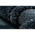 Covor SEVILLA Y499B, Diamant albastru franjuri Berber shaggy 120x170 cm