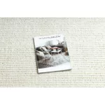 covor SEVILLA PC00B dungi Alb franjuri  Berber shaggy 120x170 cm