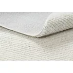 covor SEVILLA PC00B dungi Alb franjuri  Berber shaggy 120x170 cm