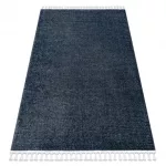 Covor SEVILLA PC00B dungi, albastru franjuri Berber shaggy 120x170 cm
