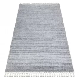   covor SEVILLA PC00B dungi Gri franjuri  Berber shaggy 120x170 cm