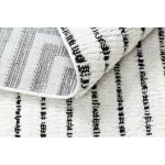 Covor SEVILLA Z788B alb / antracit franjuri Berber shaggy 120x170 cm