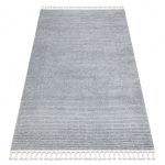 Covor SEVILLA PC00B dungi, gri franjuri Berber shaggy 160x220 cm