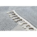Covor SEVILLA PC00B dungi, gri franjuri Berber shaggy 160x220 cm