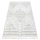 covor SEVILLA Z788A labirint, alb /gri cu franjuri Berber shaggy 180x270 cm