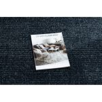 Covor SEVILLA PC00B dungi, albastru franjuri Berber shaggy 200x290 cm