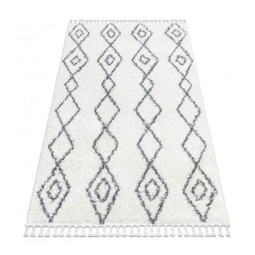 Covor BERBER UNION 3374 crem / gri franjuri shaggy 120x170 cm