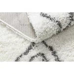 Covor BERBER UNION 3374 crem / gri franjuri shaggy 120x170 cm