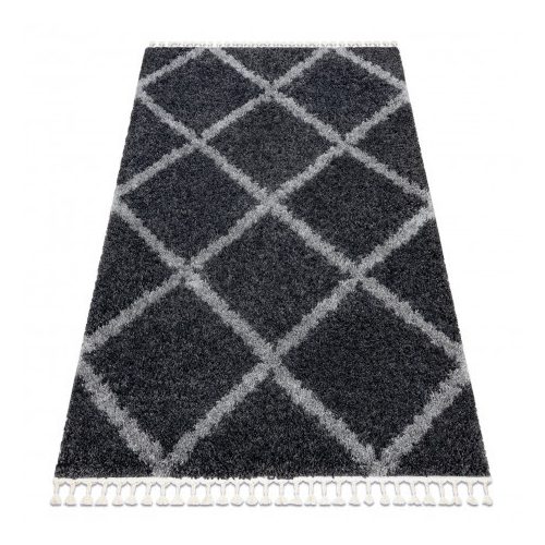 Covor BERBER UNION 3482 gri franjuri shaggy 120x170 cm