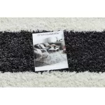 Covor BERBER UNION 4079 gri / crem franjuri shaggy 200x290 cm