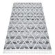 Covor SEVILLA Z555A, Diamant gri / alb franjuri Berber shaggy 120x170 cm