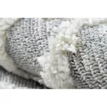 Covor SEVILLA Z555A, Diamant gri / alb franjuri Berber shaggy 120x170 cm