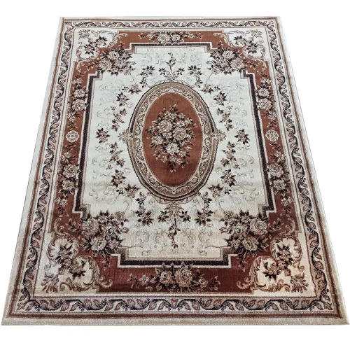  Dy. Exclusive 04 N - covor rozetă maro 80 x 150 cm
