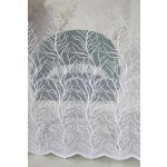  TRD. Perdea gata confecționată model Copacul Vieții Alb 300x160cm