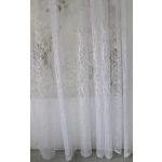  TRD. Perdea gata confecționată model Copacul Vieții Alb 300x160cm