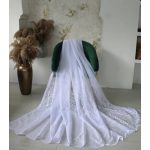  TRD. Perdea gata confecționată model Copacul Vieții Alb 300x160cm