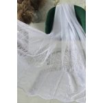  TRD. Perdea gata confecționată model Copacul Vieții Alb 300x160cm