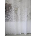  TRD. Perdea gata confecționată model Copacul Vieții Alb 300x160cm