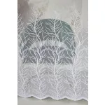  TRD. Perdea gata confecționată model Copacul Vieții Alb 300x250cm