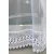  TRD. Perdea gata confecționată Paris alb brodată 200x160cm