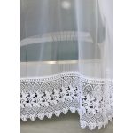  TRD. Perdea gata confecționată Paris albă brodată 300x160cm