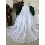  TRD. Perdea gata confecționată Paris alb brodată 300x250cm