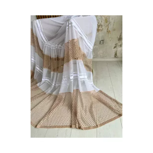  TRD. Perdea gata confecționată Freya bej alb 300x160cm