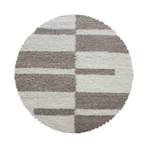  Ay. Covor rotund bej shaggy GALA 2505 120 x 120 cm
