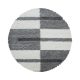  Ay. Covor rotund gri deschis, shaggy, 80 x 80 cm, GALA 2505
