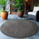 Covor rotund modern negru Ay. GIZA 1410 200 x 200 cm