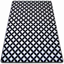 Covor Sketch - F757 crem/negru- Diamant 180x270 cm
