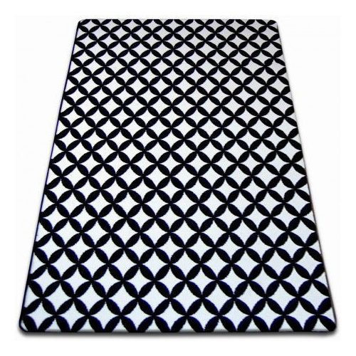 Covor Sketch - F757 crem/negru- Diamant 140x190 cm