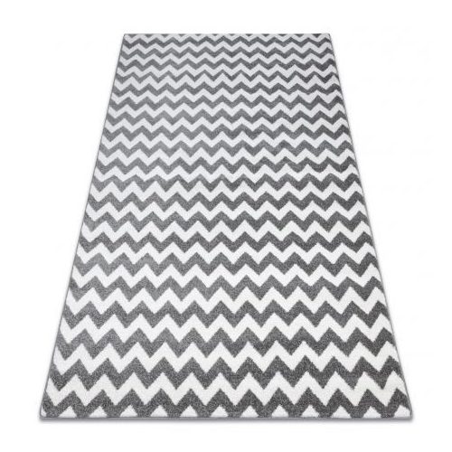 Covor Sketch - F561 gri / alb - zig-zag 160x220 cm
