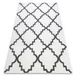 Covor Sketch - F343 crem / gri Trellis 80x150 cm