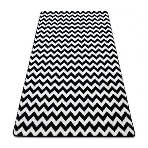 Covor Sketch - F561 crem/negru- zig-zag 240x330 cm
