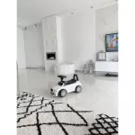 Covor BERBER SAFI N9040 alb / negru franjuri shaggy 160x220 cm