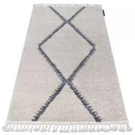   Covor BERBER meknes B5910 crem / gri franjuri shaggy 120x170 cm