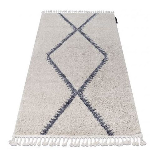 Covor BERBER meknes B5910 crem / gri franjuri shaggy 120x170 cm
