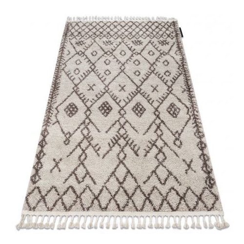 Covor BERBER TANGER B5940 bej / maro franjuri shaggy 120x170 cm