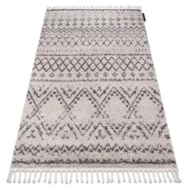  Covor BERBER RABAT G0526 bej / maro franjuri shaggy 120x170 cm