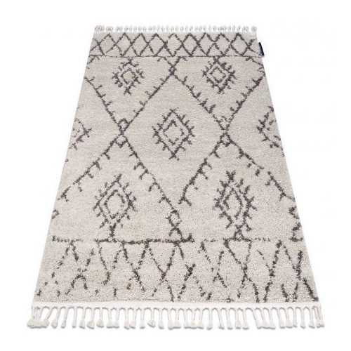 Covor BERBER FEZ G0535 bej / maro franjuri shaggy 120x170 cm