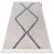 Covor BERBER meknes B5910 crem / gri franjuri shaggy 80x150 cm