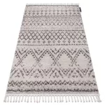 Covor BERBER RABAT G0526 bej / maro franjuri shaggy 80x150 cm