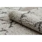 Covor BERBER FEZ G0535 bej / maro franjuri shaggy 140x190 cm