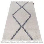Covor BERBER meknes B5910 crem / gri franjuri shaggy 180x270 cm