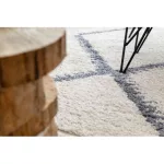 Covor BERBER meknes B5910 crem / gri franjuri shaggy 180x270 cm