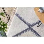 Covor BERBER meknes B5910 crem / gri franjuri shaggy 180x270 cm