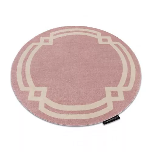 Covor HAMPTON Lux Cerc, roz 140 cm
